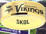 Minnesota Vikings Ring Gold Wedding Band | Sizes 6-13 #vikings #skol #nfl