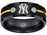 New York Yankees Ring | Black & Gold | Customizable