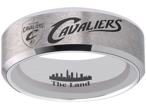 Cleveland Cavaliers Ring Cavs Silver Wedding Ring Sizes 6 - 13 #cavs #nba