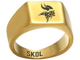Minnesota Vikings Ring Gold 10mm Ring | Sizes 8-12 #vikings #skol #nfl
