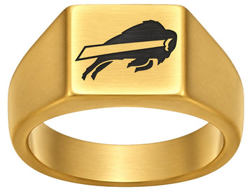Buffalo Bills Ring | Gold Signet Ring | Customizable