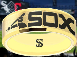 Chicago White Sox Ring Gold Wedding Ring Sizes 6 - 13 #whitesox #mlb