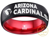 Arizona Cardinals Ring Black & Red Wedding Band | Sizes 6 - 13 #arizonacardinals #nfl