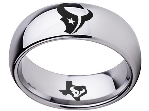 Houston Texans Ring Silver Ring Tungsten Ring #texans #nfl