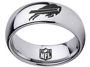 Buffalo Bills Ring Bills Logo Ring Silver Ring Tungsten NFL Ring #bills