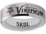 Minnesota Vikings Ring Silver Wedding Band | Sizes 6-13 #vikings #skol #nfl