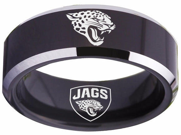 Jacksonville Jaguars Ring Black Ring Tungsten Ring #jags