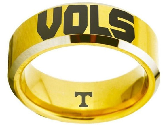 Tennessee Vols Ring Volunteers Logo Ring Gold Wedding Band
