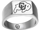 Colorado Buffaloes Ring Silver Titanium Ring | Sizes 8-12 #buffs #ncaa