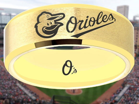 Baltimore Orioles Ring Orioles Gold Wedding Ring #orioles #mlb