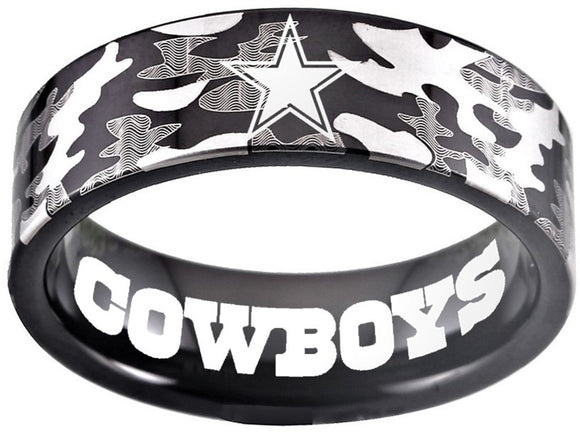 Dallas Cowboys Ring Camo Camouflage Ring Cowboys Logo Ring #nfl #cowboys