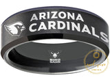 Arizona Cardinals Ring Matte Black Wedding Band | Sizes 6 - 13 #arizonacardinals #nfl
