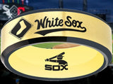 Chicago White Sox Ring matte Gold & Black logo Ring Sizes 6 - 13 #whitesox #mlb