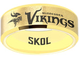 Minnesota Vikings Ring Gold Wedding Band | Sizes 6-13 #vikings #skol #nfl