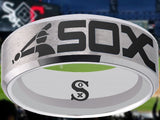 Chicago White Sox Ring matte Silver logo Ring Sizes 6 - 13 #whitesox #mlb