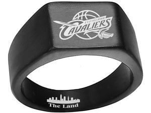 Cleveland Cavaliers Ring Cavs Black 10mm Ring Sizes 8-12 #cavs #nba