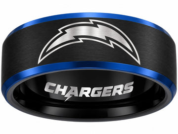 LA Chargers Ring | Black & Blue | Customizable