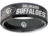 Colorado Buffaloes Ring Black Wedding Band | Sizes 6-13 #buffs #ncaa