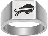 Buffalo Bills Ring | Silver Signet Ring | Customizable