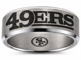 49ers Ring | Silver Wedding Ring | Sizes 6-13