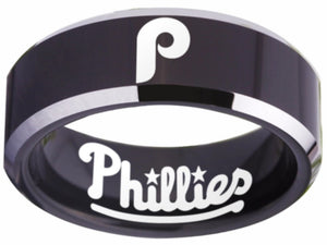 Philadelphia Phillies Ring Phillies Logo Ring MLB Wedding Band #phillies #mlb
