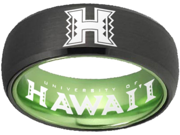 University of Hawaii Ring Hawaii Rainbow Warriors logo Ring #hawaii #gobows