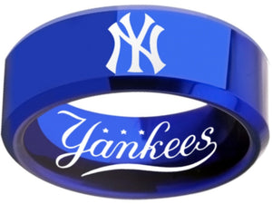 New York Yankees Ring Yankees Logo Ring MLB Blue Band #nyy #yankees