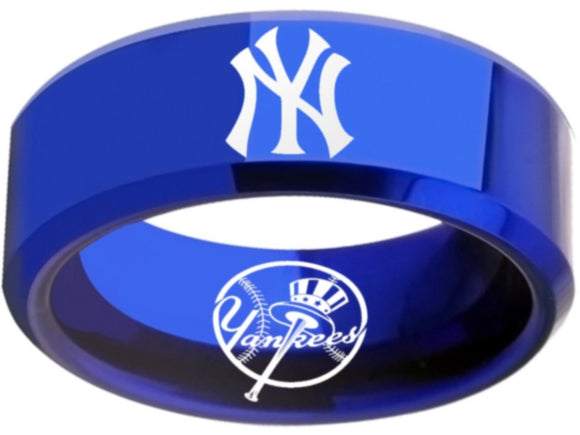New York Yankees Ring Yankees Logo Ring NYY MLB Blue Band #yankees