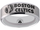Boston Celtics Ring Silver Wedding Ring Sizes 6-13 #boston #celtics #nba