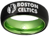 Boston Celtics Ring Black & Green Wedding Ring Sizes 6-13 #boston #celtics