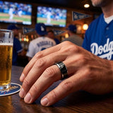 LA Dodgers Ring | Black & Silver | Customizable