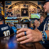 Los Angeles Chargers Ring | Blue & Silver | Customizable