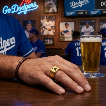 LA Dodgers Ring | Gold Signet Ring | Customizable