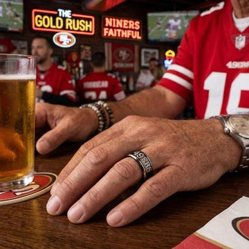 San Francisco 49ers Ring | Black & Silver | Customizable
