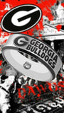 Georgia Bulldogs Ring | Silver & Black Wedding Band | Sizes 6 - 13