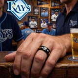 Tampa Bay Rays Ring | Black & Gold CZ | Customizable