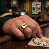 Oakland A's Ring | Gold Signet Ring | Customizable