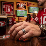 49ers Ring | Silver & Red | Customizable