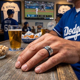 LA Dodgers Ring | Silver & Blue | Customizable
