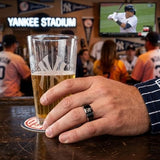 New York Yankees Ring | Black & Silver | Customizable