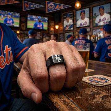 New York Mets Ring | Black | Signet Ring