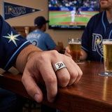 Tampa Bay Rays Ring | Silver Signet Ring | Customizable