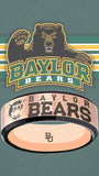 Baylor Bears Ring Rose Gold & Black Wedding Band | Sizes 6-13 #bu #baylor #bears
