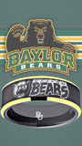 Baylor Bears Ring Black & Gold Wedding Band | Sizes 6-13 #bu #baylor #bears