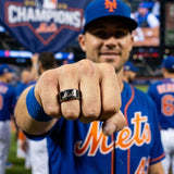 NY Mets Ring | Black & Silver | Customizable