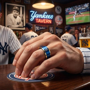 New York Yankees Ring | Blue & Gold | Customizable