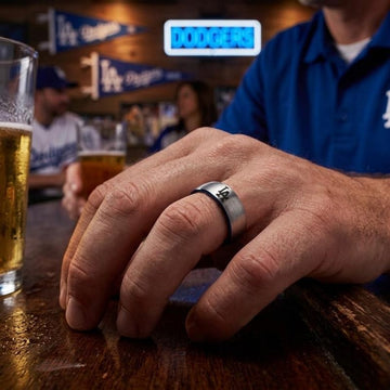 LA Dodgers Ring | Silver & Blue | Customizable
