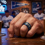 LA Dodgers Ring | Black & Blue | Customizable