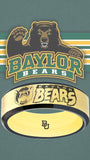 Baylor Bears Ring Gold & Black Wedding Band | Sizes 6-13 #bu #baylor #bears