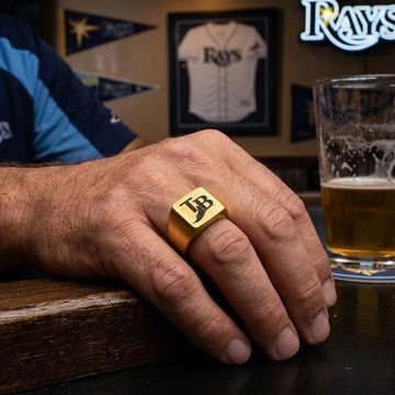 Tampa Bay Rays Ring | Gold Signet Ring | Customizable